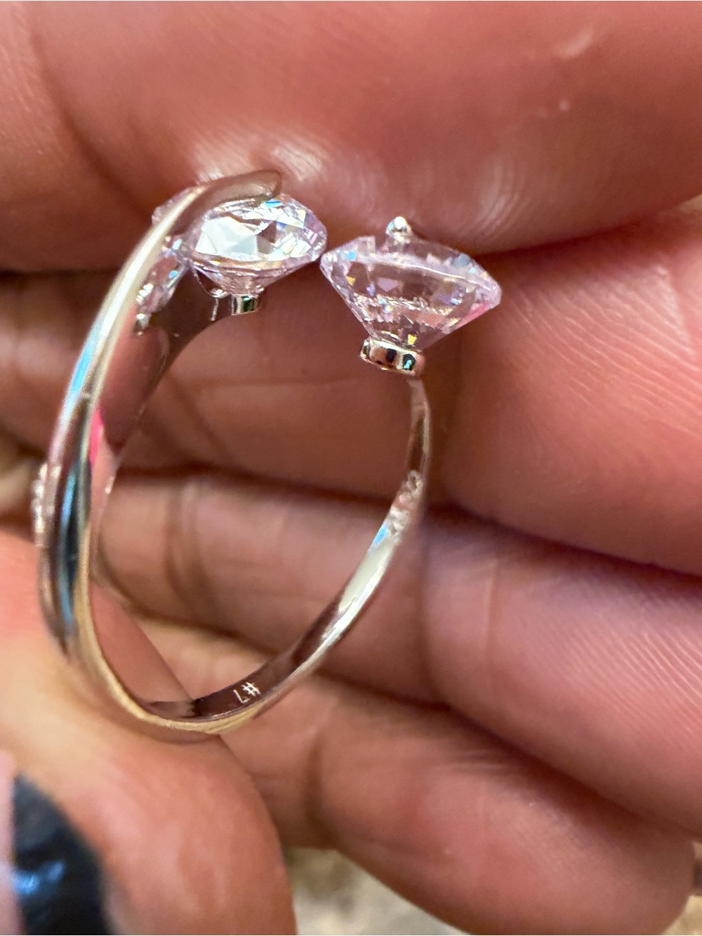 🎁 NWT Genevive .925 Sterling Silver CZ Ring - Picture 7 of 8